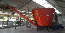 Вид стационарного смесителя-раздатчика CENTRAMIX изнутри