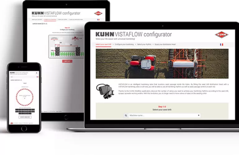 Vistaflow visble on PC, tablet and smartphone