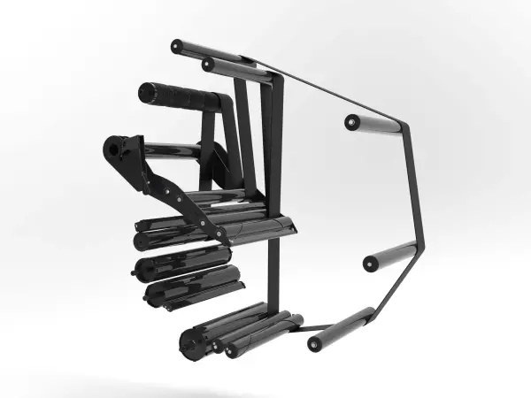 Камера прессования модели VB 3200 содержит 5 ремней и 3 ролика.