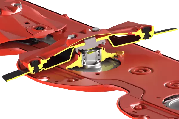 Система безопасности PROTECTADRIVE защищает режущий аппарат в случае очень сильного удара.