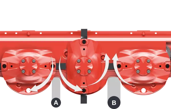 Различное расстояние на режущем брусе OPTIDISC