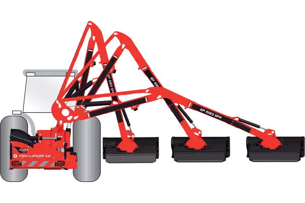 Модель машины для подрезки кустов и травы KUHN MULTI-LONGER GII 5757 SPAL: добро пожаловать в мир профессиональной техники!