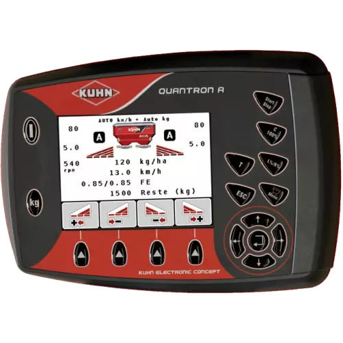 Блок управления QUANTRON A для обеспечения равномерной подстройки скорости подачи при разбрасывании