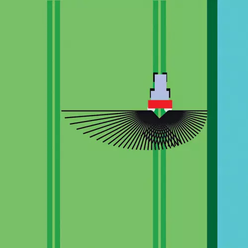 Краевой дефлектор TELIMAT для точного разбрасывания на границе поля