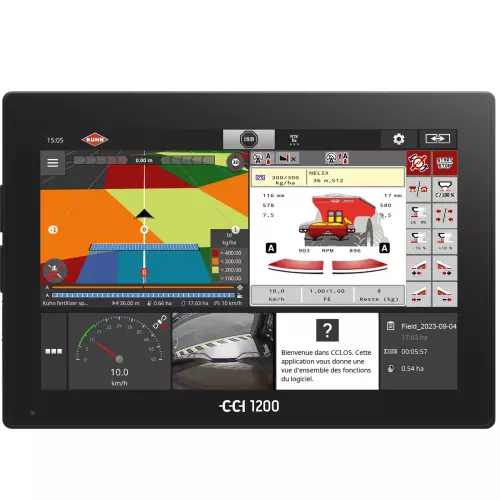 Терминал CCI 1200 с рабочим экраном