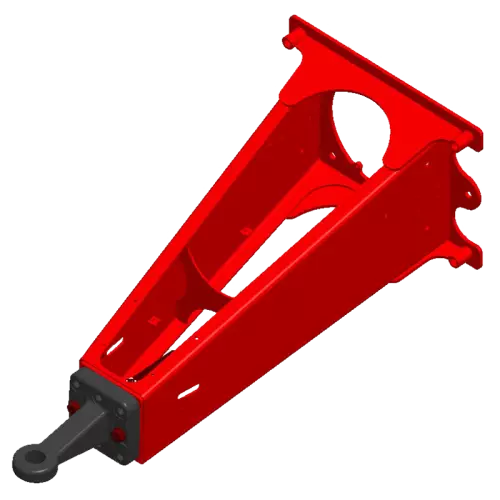 Тяговое дышло для низко расположенного сцепного устройства с кольцом диаметром 50 мм