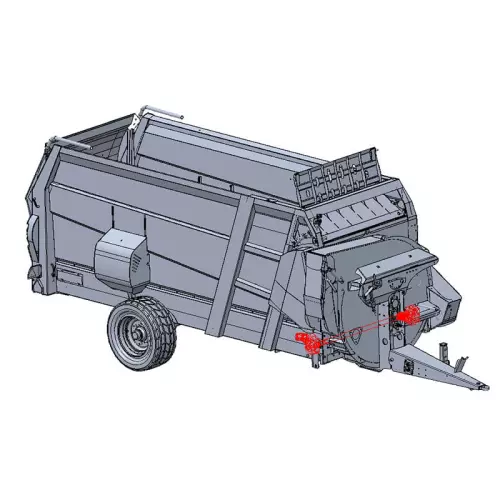 Дополнительный двигатель для раздачи силоса