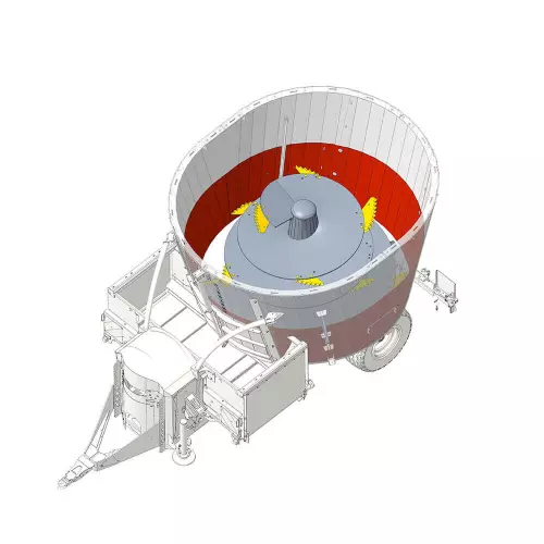 Уменьшает износ, вызванный истиранием и кислотностью силоса